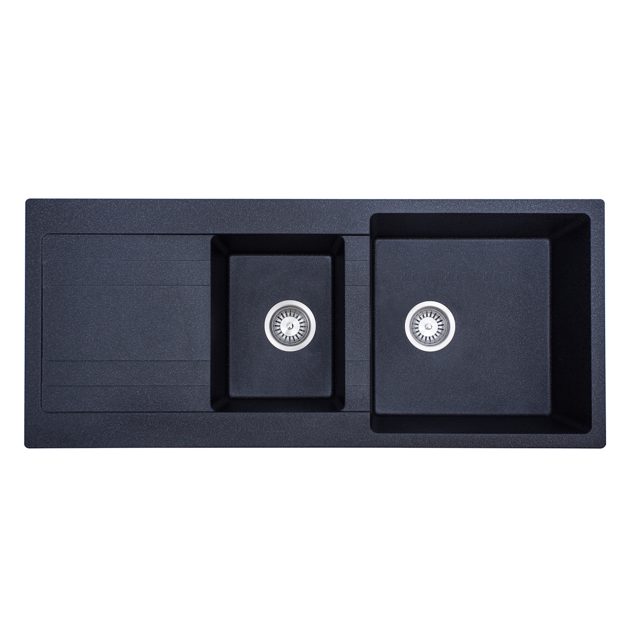 Ria One & Half Bowl Granite Sink with Drainer 30L+18L