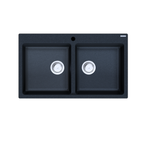 Cremona Double Bowl Granite Sink 26.5L+26.5L