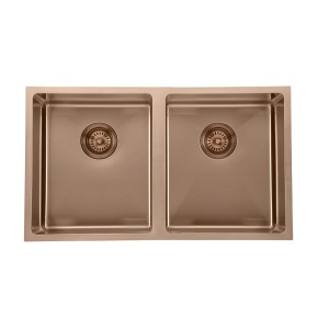 Coloured Double Bowl Sink 26L+26L