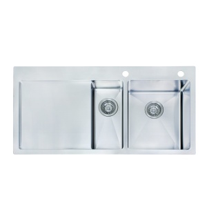One & Quarter Bowl Stainless Steel Sink 7L+26L