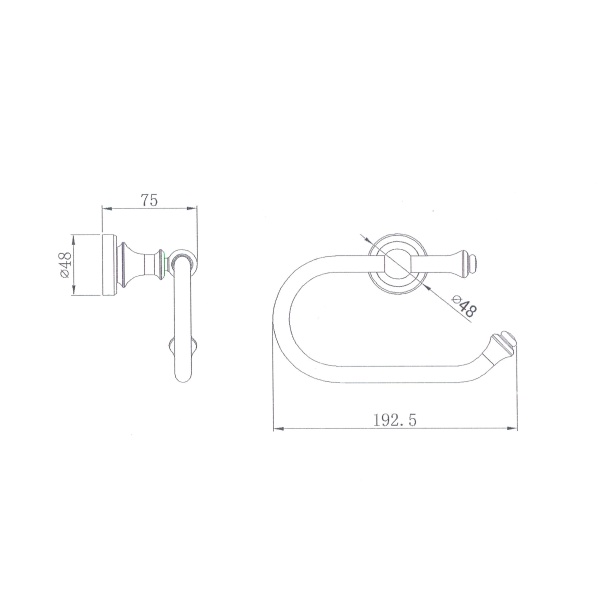 Medoc Toilet Paper Holder - Image 2