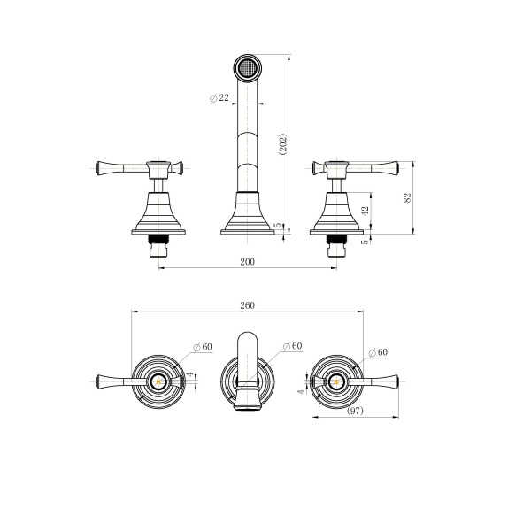 Montpellier Wall Spa & Sink Set - Image 2