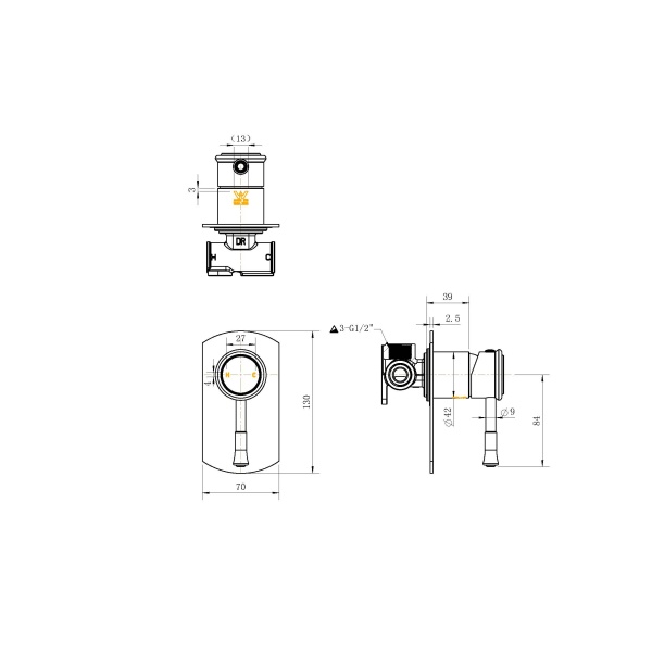 Montpellier Shower Mixer - Image 2