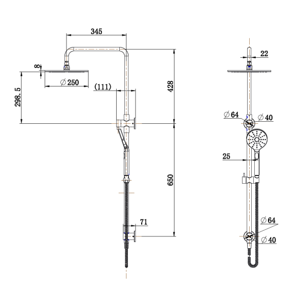 Star Luxury Shower Column Set - Image 4