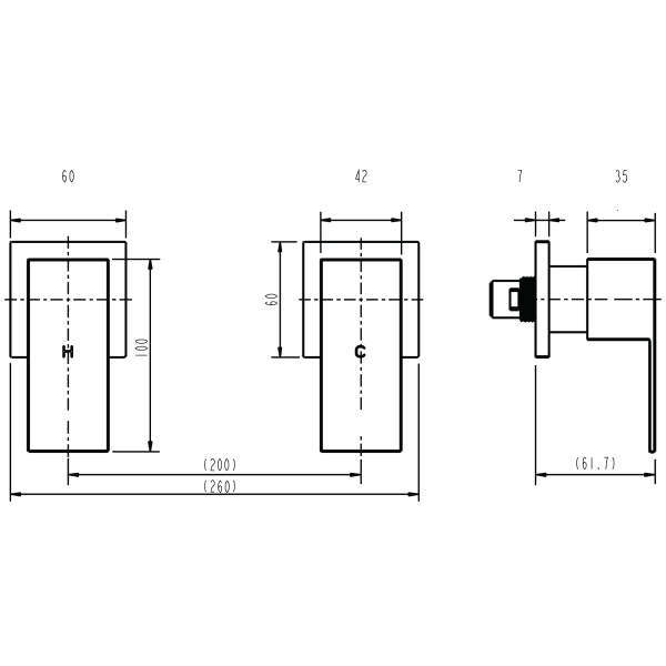 Square Wall Top Assemblies - Image 2
