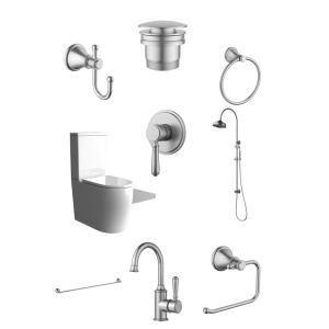 Brushed Nickel Clasico Bathroom Package
