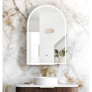 Archie LED Shaving Cabinet Sable Walnut