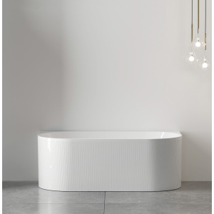 Attica Noosa Fluted 1700 Matte White BTW Multi-fit Bath