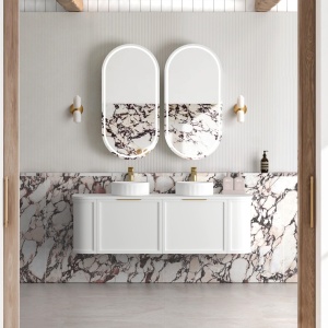 Hampshire Wall Hung Curve Vanity Cabinet 1500mm