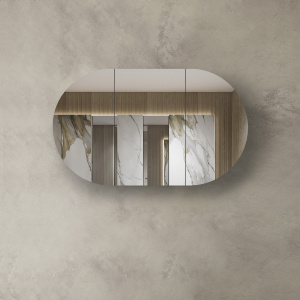 Bondi 1200x750 Natural Oak Shaving Cabinet