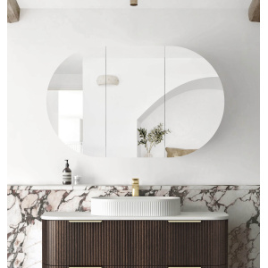 Bondi 1200x750 Sable Walnut Shaving Cabinet