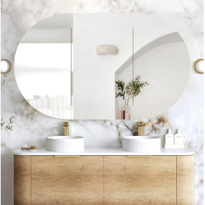Bondi 1500x900 Natural Oak Shaving Cabinet