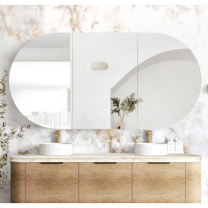 Bondi 1800x900 Natural Oak Shaving Cabinet