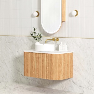 Bondi Fluted Curved Vanity 900mm