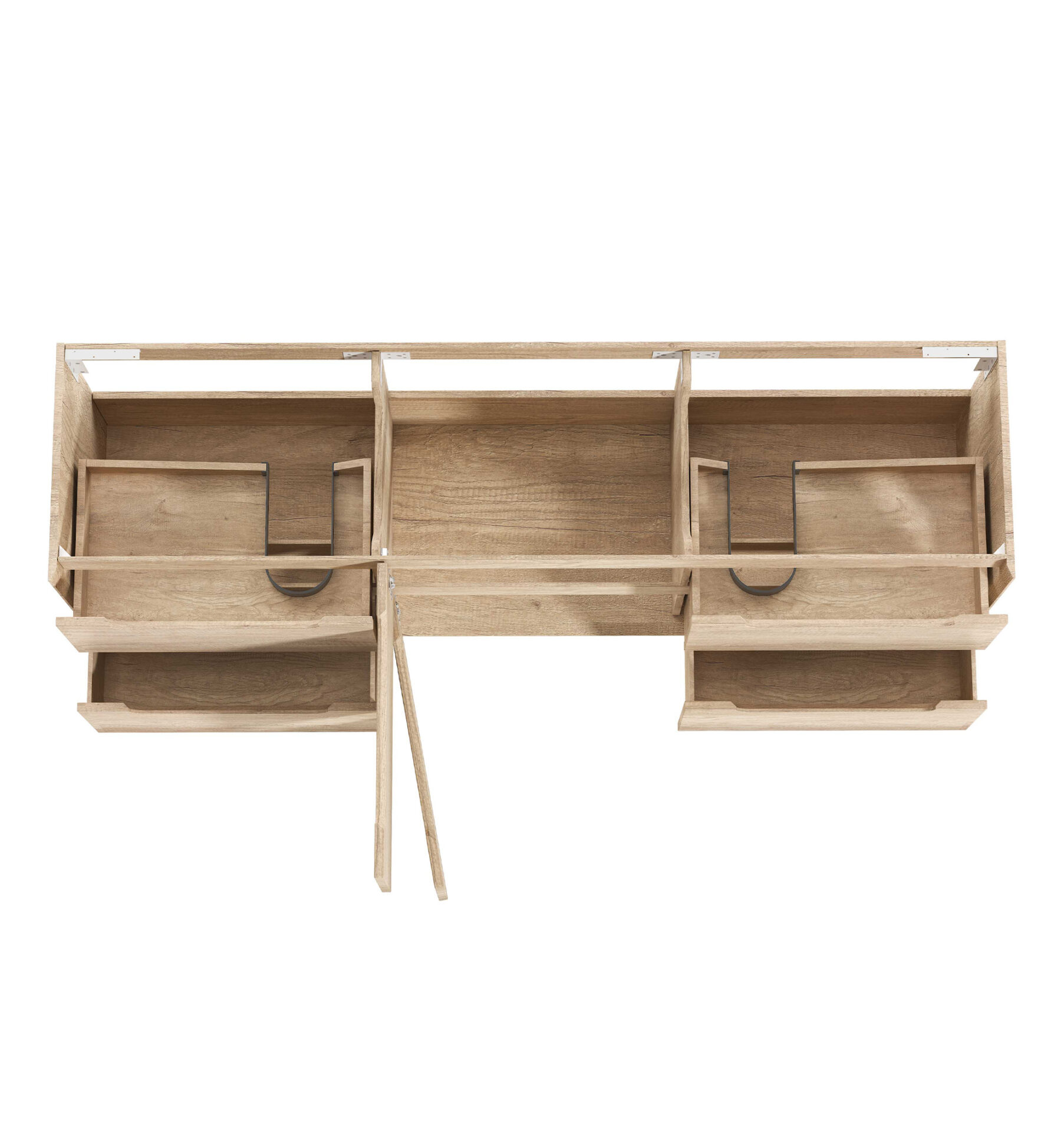Byron Oak Wall Hung Vanity 180mm - Image 3