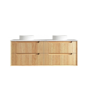 Byron Fluted Woodland Oak Wall Hung Cabinet 1500mm