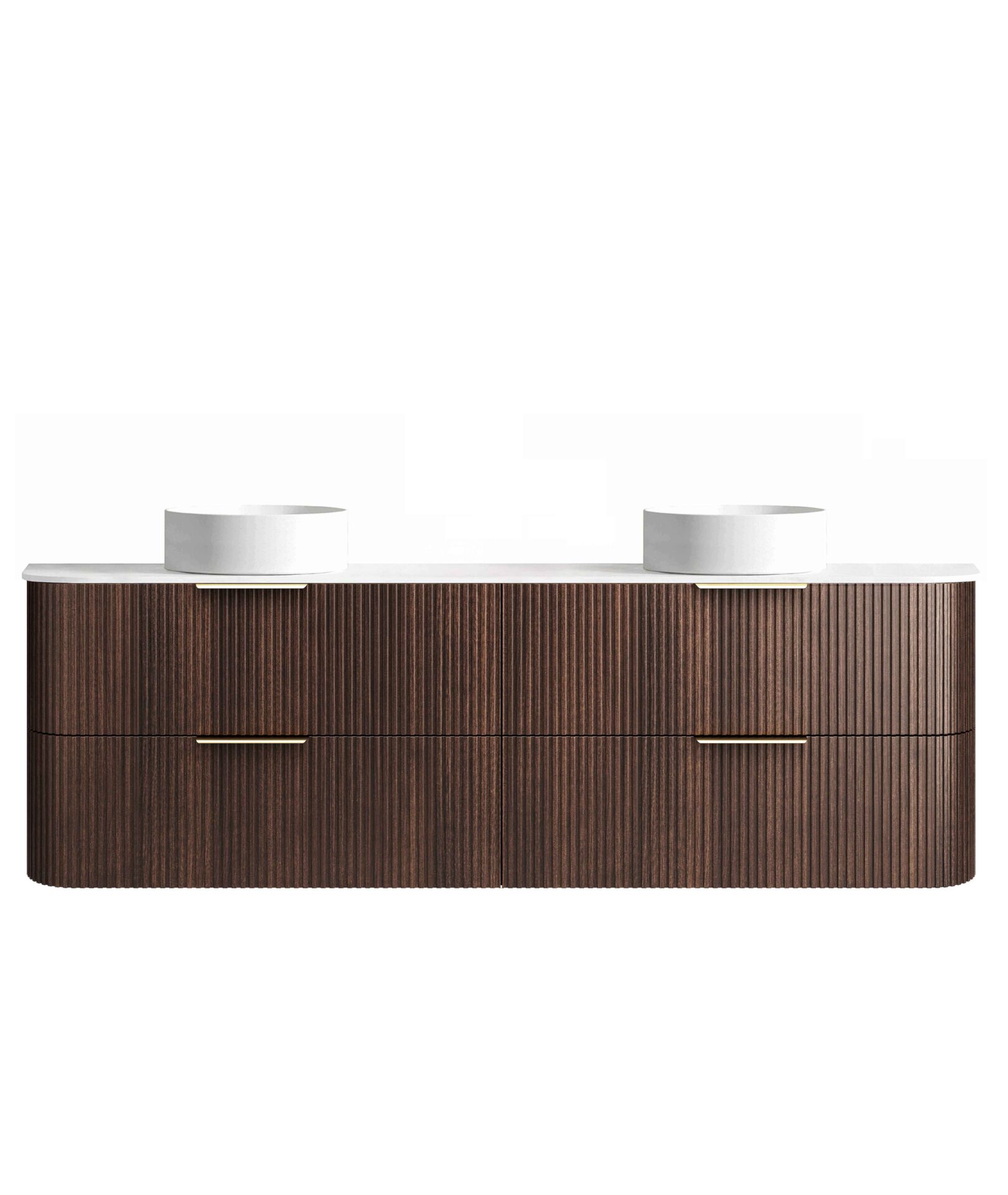 Havana Fluted Wall Hung Curve Vanity 1800mm - Image 2