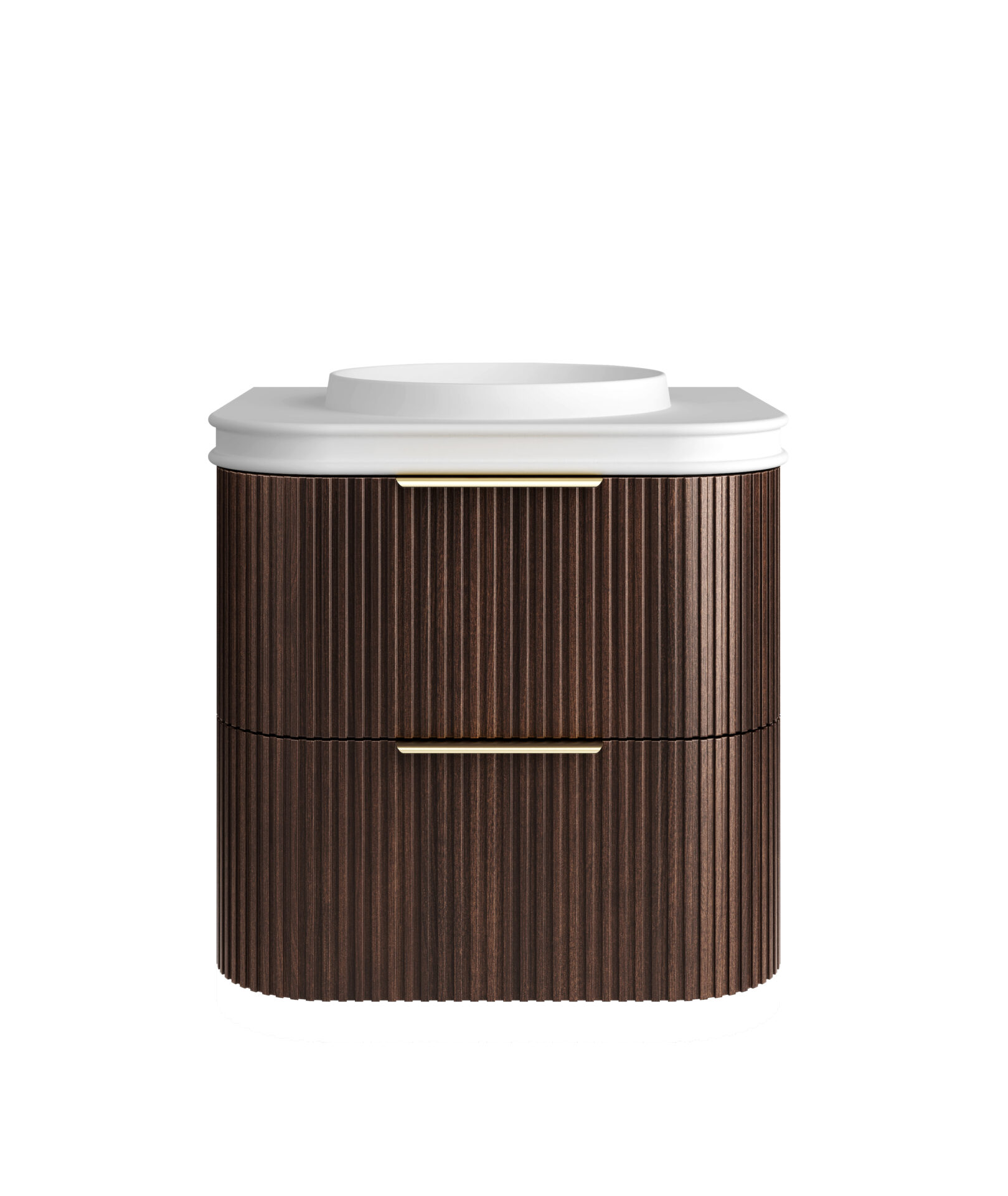 Havana Fluted Wall Hung Vanity Cabinet 600mm