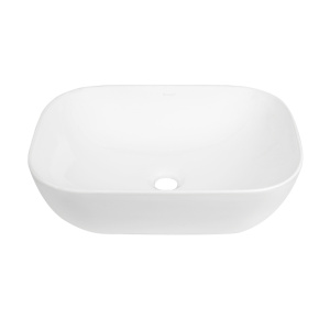 Artis O'96 455x325x135 Matte White Oval Basin Ultra Slim