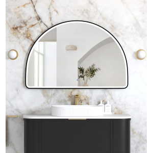 LED Moonlight Archie 800x1200 Black Metal Frame Mirror