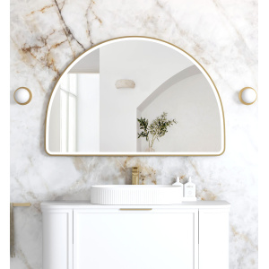 LED Moonlight Archie 800x1200 Gold Metal Frame Mirror