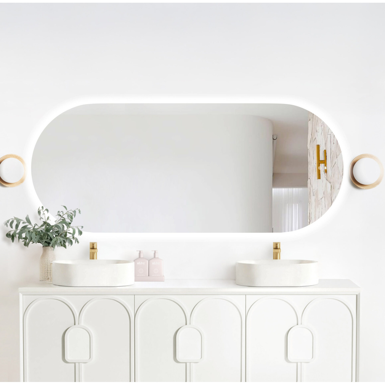 LED Noosa 1800x750 Frameless Mirror