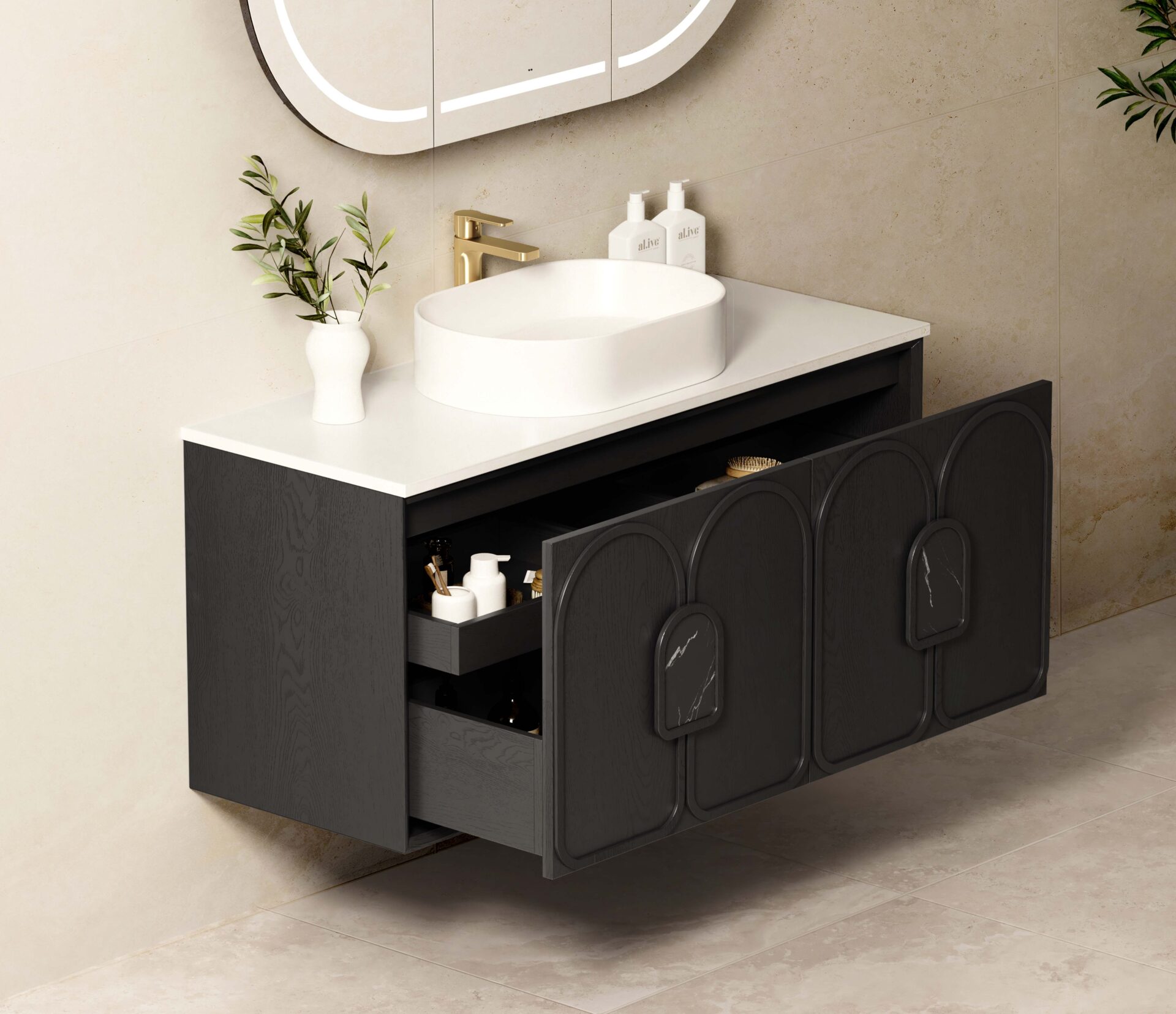 Laguna Mark II Wall Hung Vanity 1200mm - Image 2