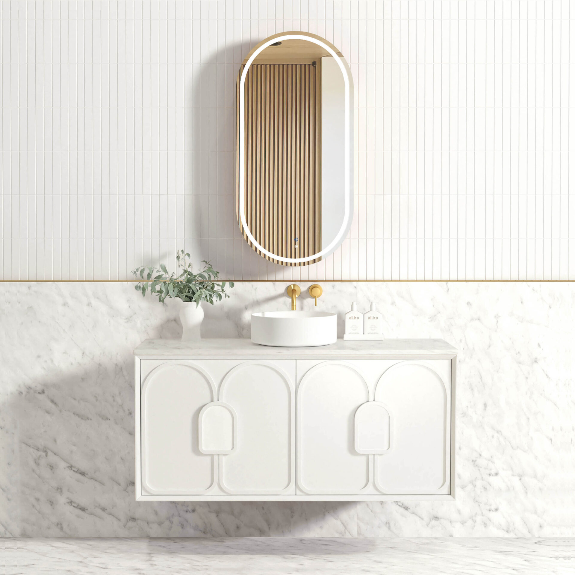 Laguna Mark II Wall Hung Vanity 1200mm - Image 3
