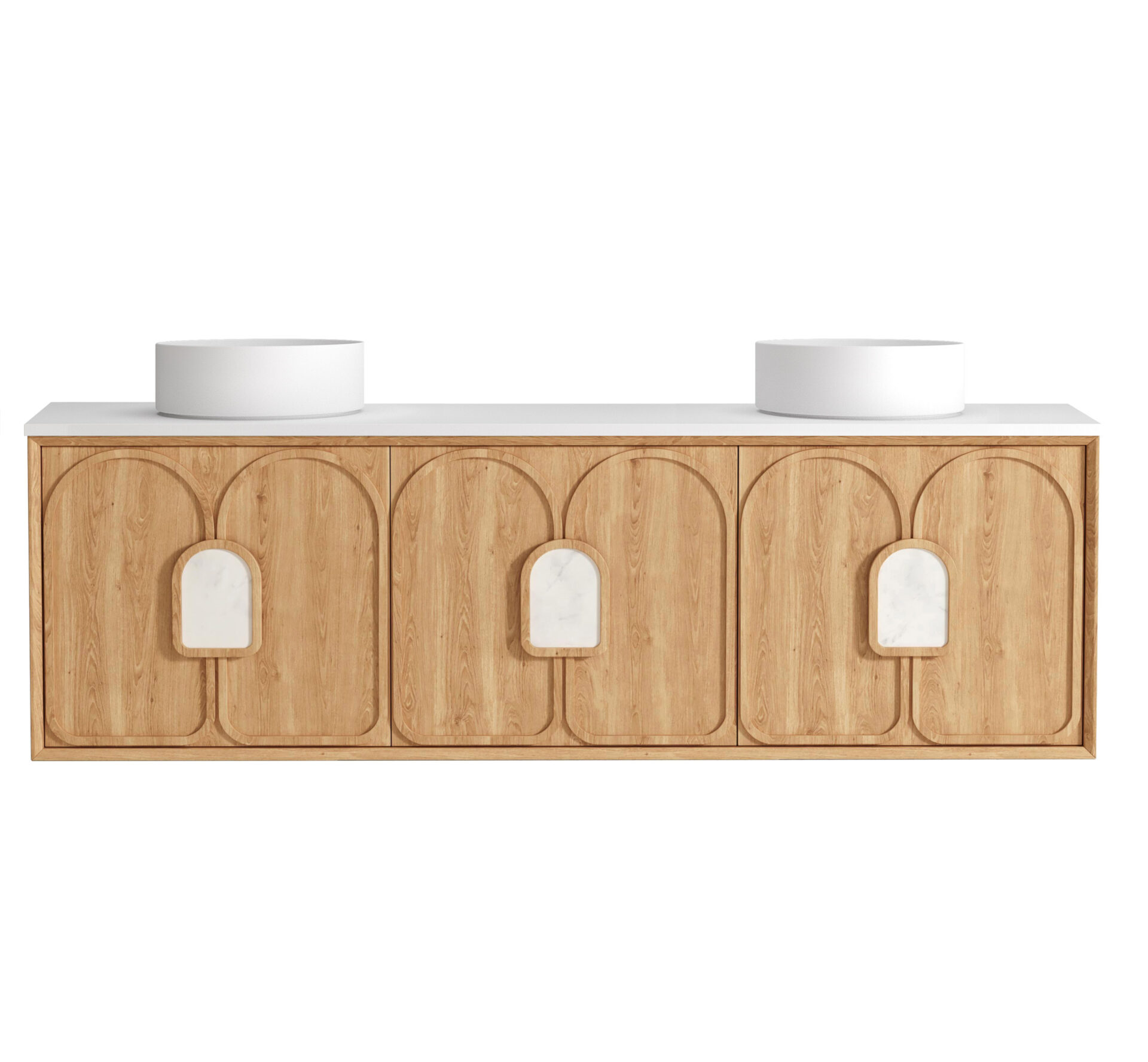 Laguna Oak Wall Hung Vanity 1800mm - Image 2