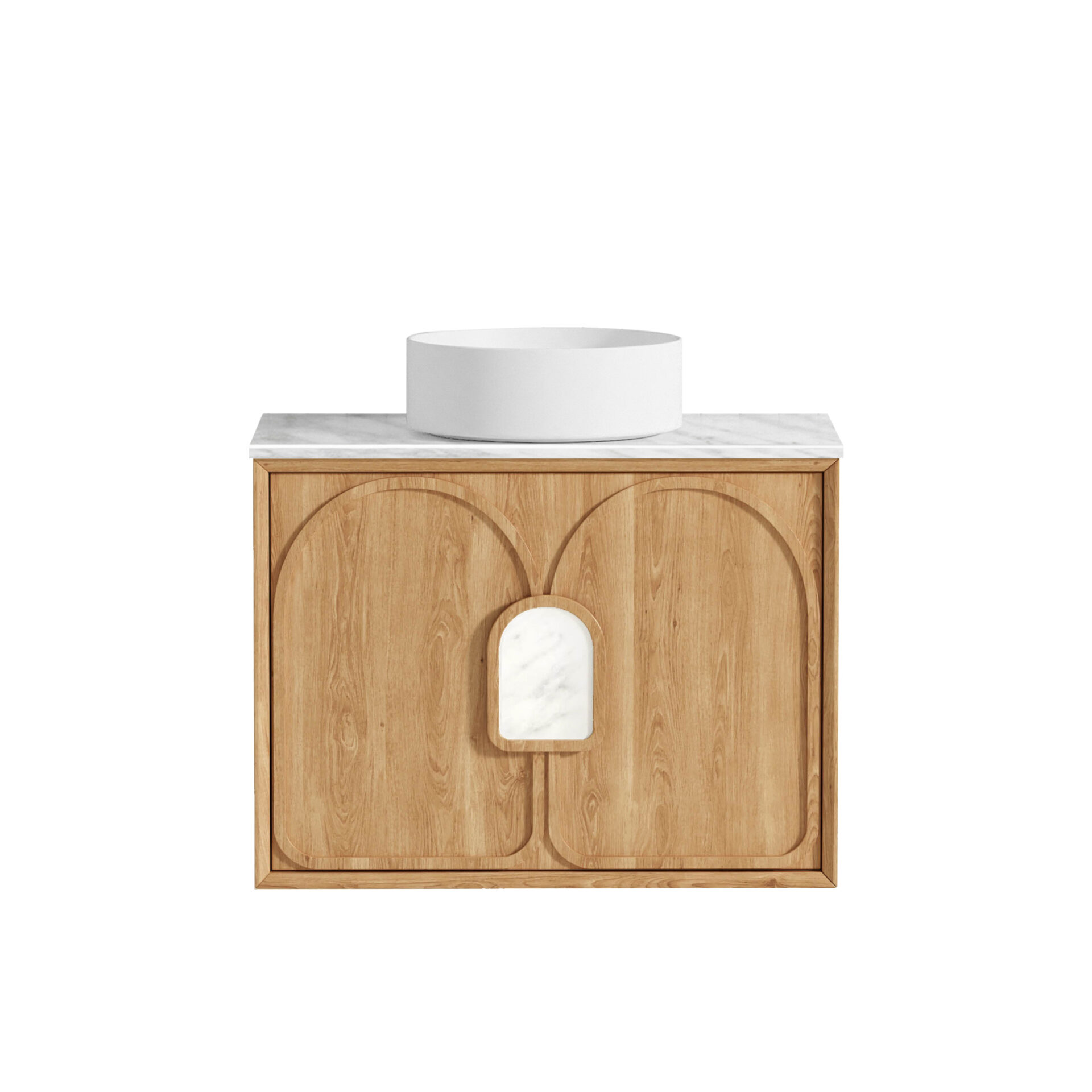 Laguna Mark II Oak Wall Hung Vanity 750mm - Image 6