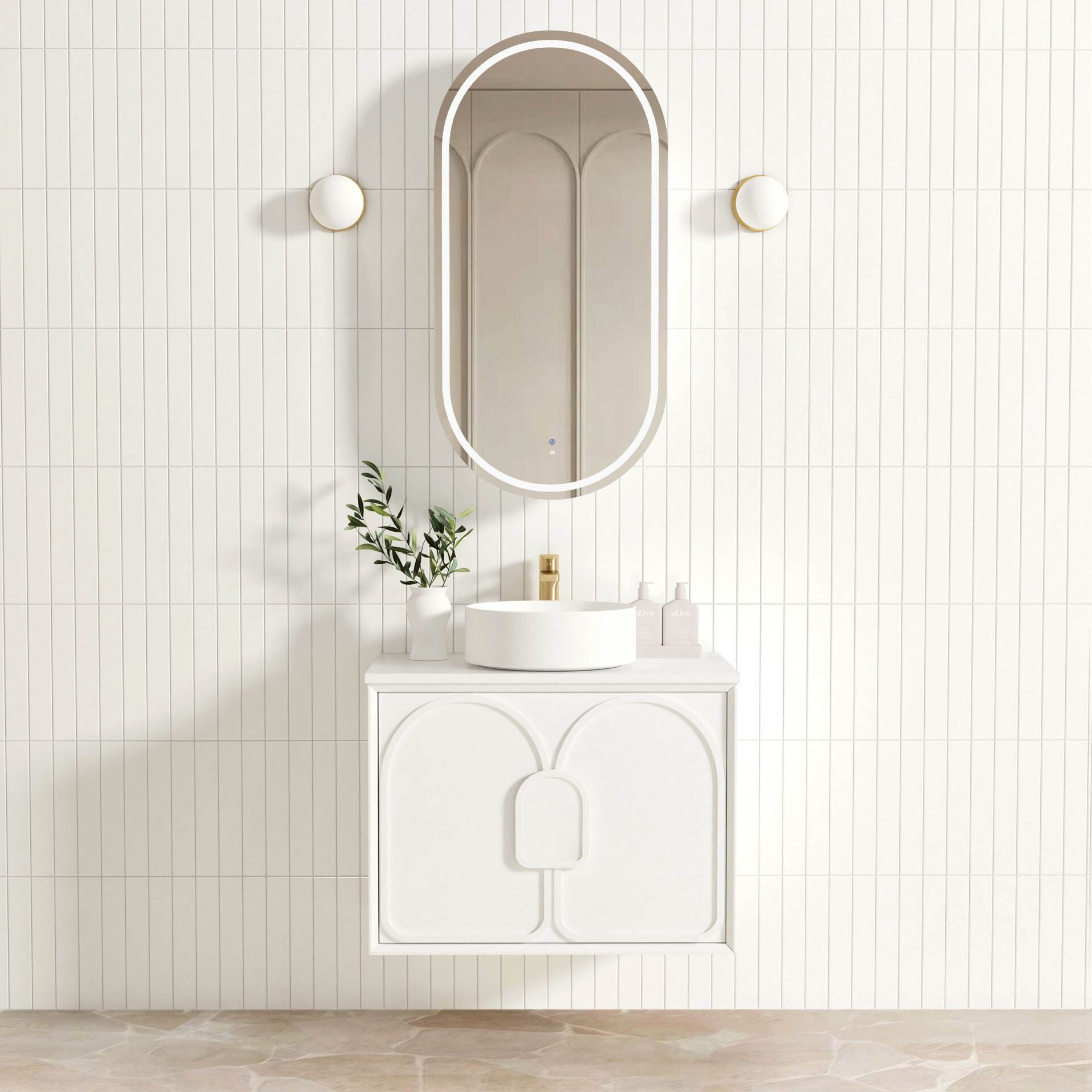 Laguna Mark II Oak Wall Hung Vanity 750mm