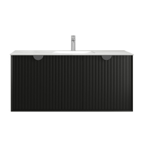 Marlo Matte Black Wall Hung Cabinet 1200mm