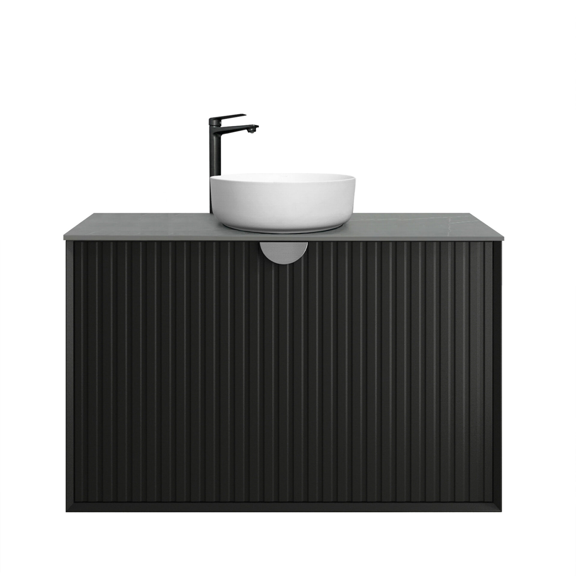 Marlo Matte Black Wall Hung Cabinet 900mm
