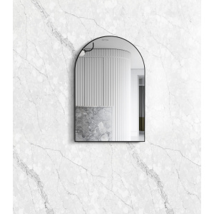 Archie 900x600 Black Metal Framed Mirror
