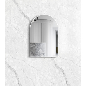 Archie 900x600 White Metal Framed Tuffi Mirror
