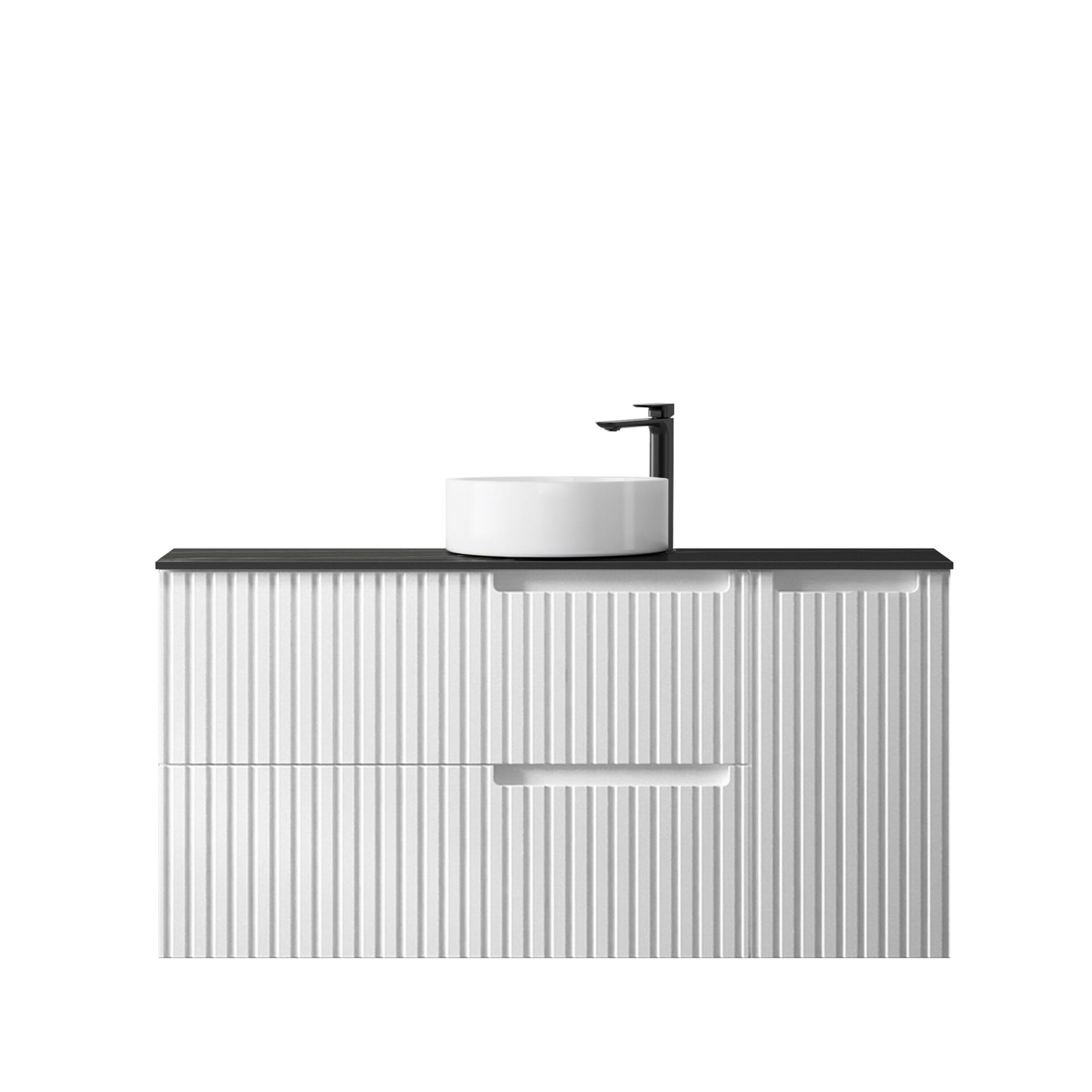 Noosa Satin White Wall Hung Cabinet 1200mm