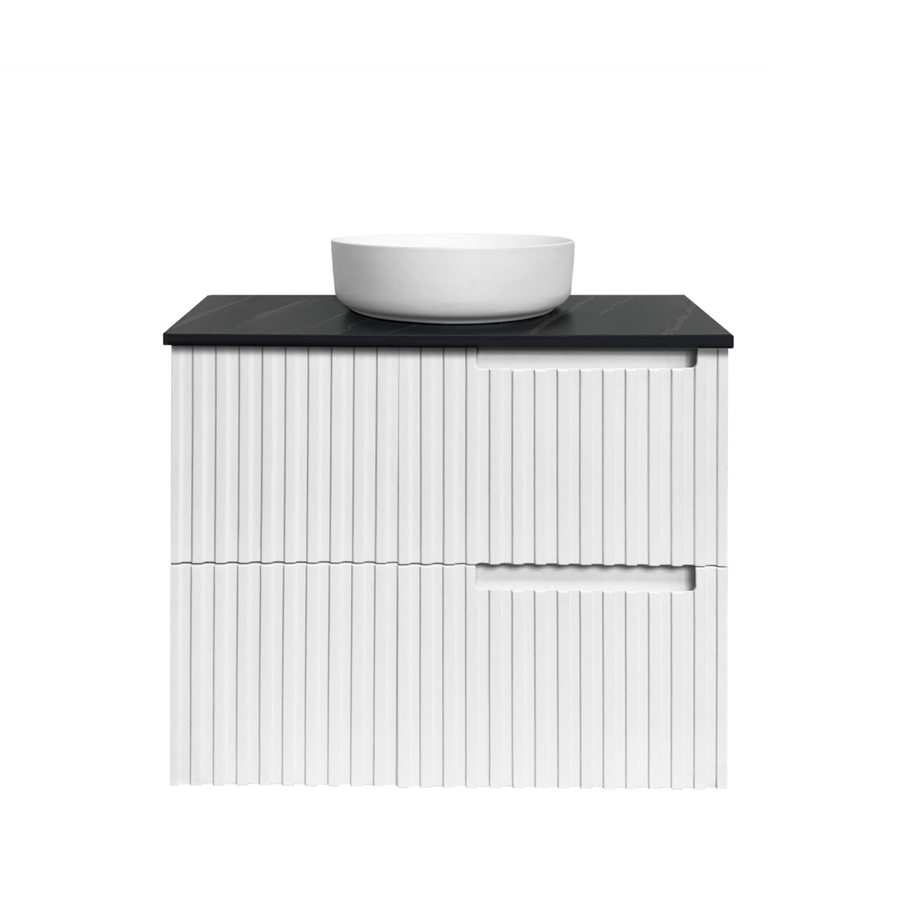 Noosa Satin White Wall Hung Cabinet 750mm