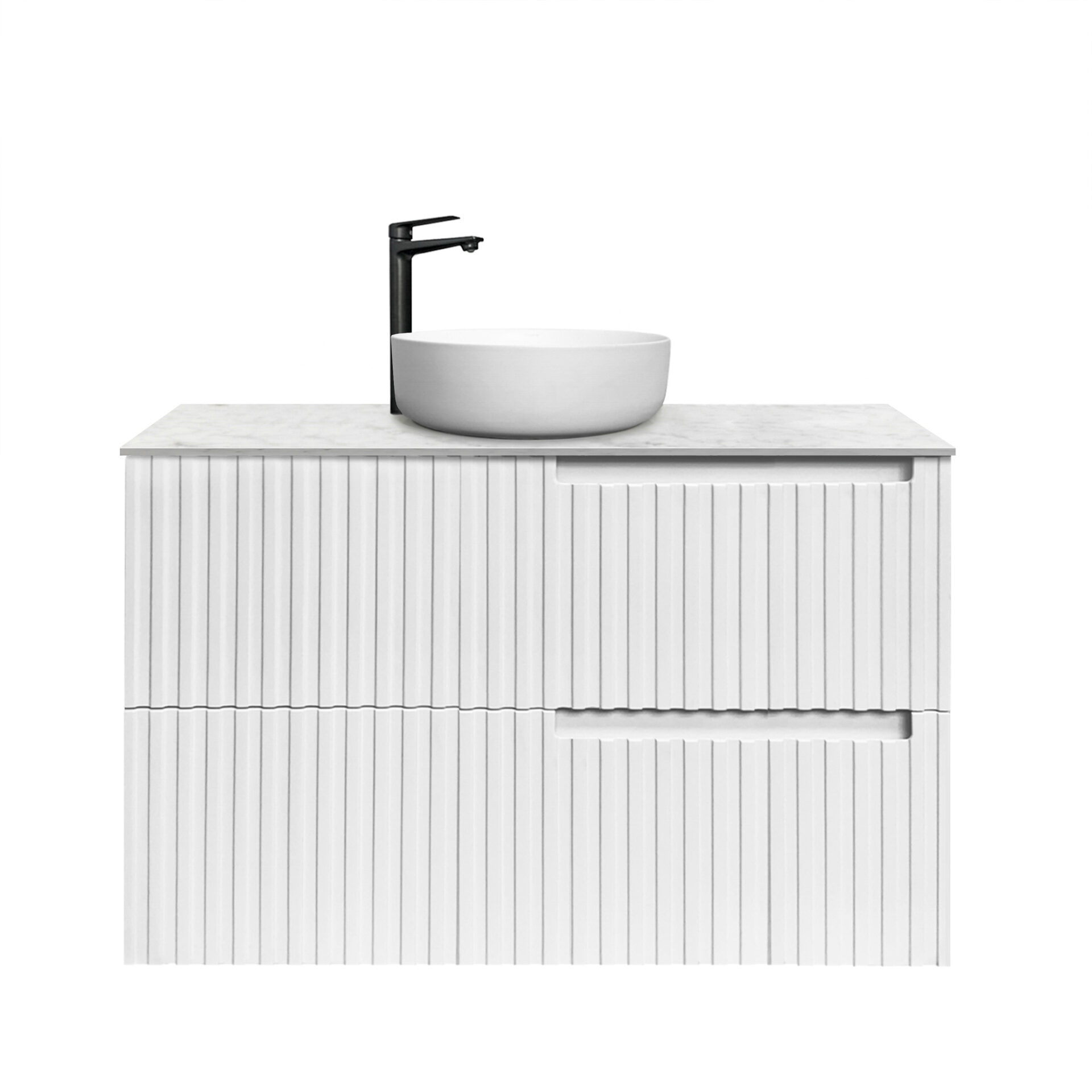 Noosa Satin White Wall Hung 900mm