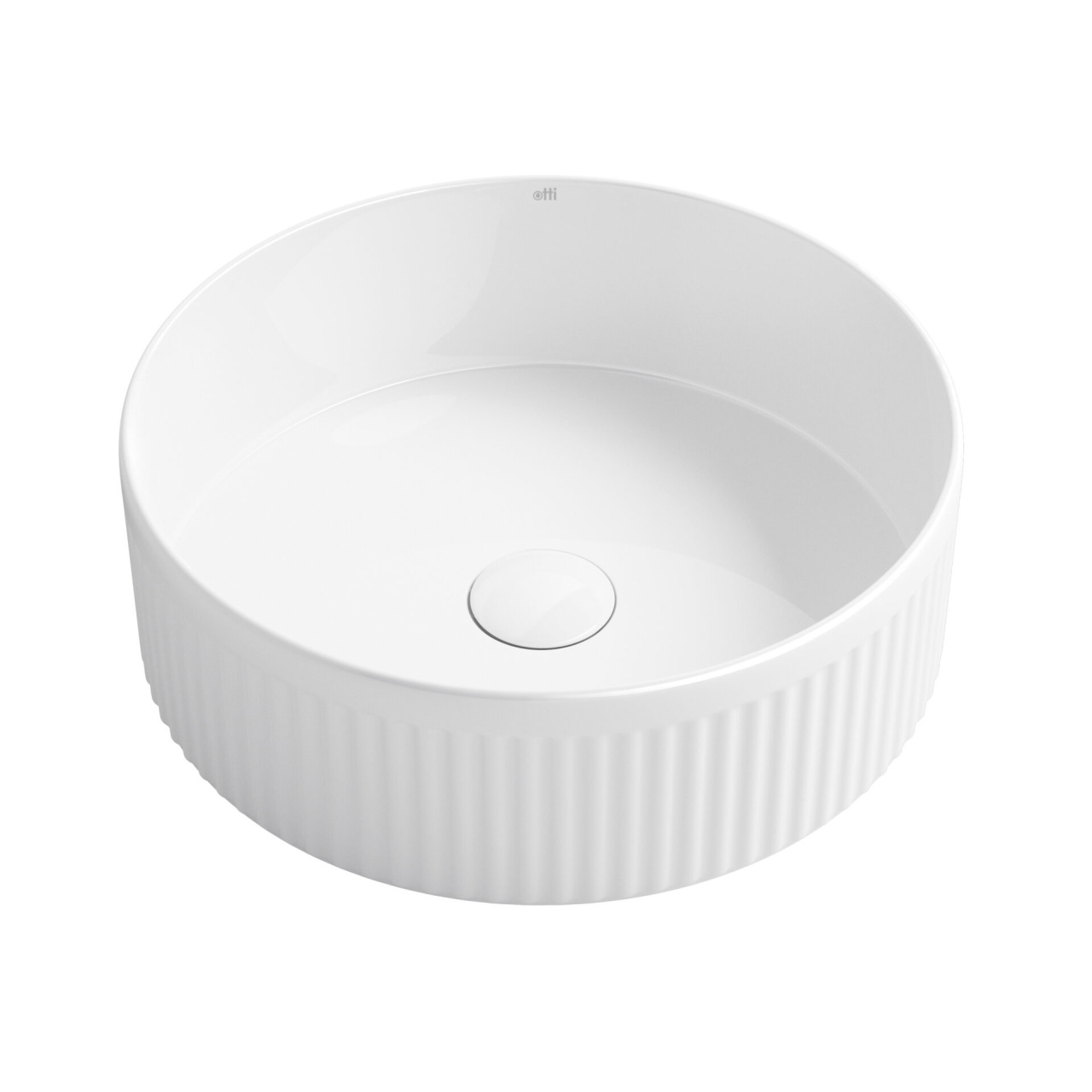 Oxford Round 395x395x120 Gloss White Basin