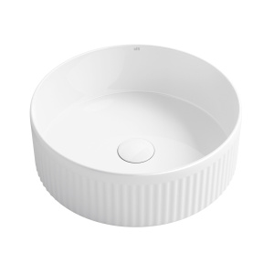 Oxford Round 395x395x120 Gloss White Basin