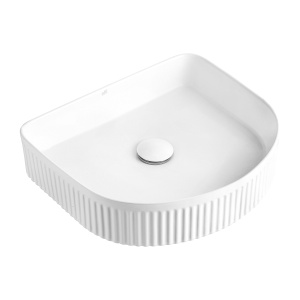 Archie 415x365x100 Matte White Fluted Basin