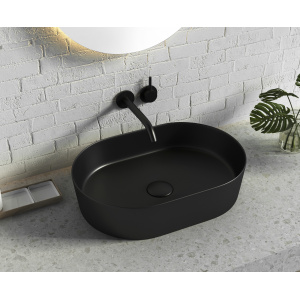 Quay Oval 500x340x120 Matte Black Basin