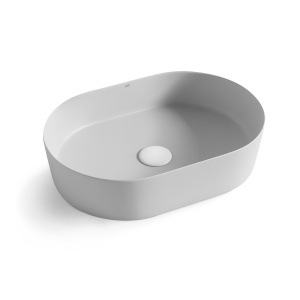 Quay Oval 500x340x120 Matte Grey Basin