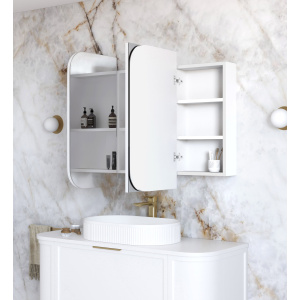 Newport 1200x750 White Shaving Cabinet