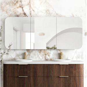 Newport 1800x750 Sable Walnut Shaving Cabinet