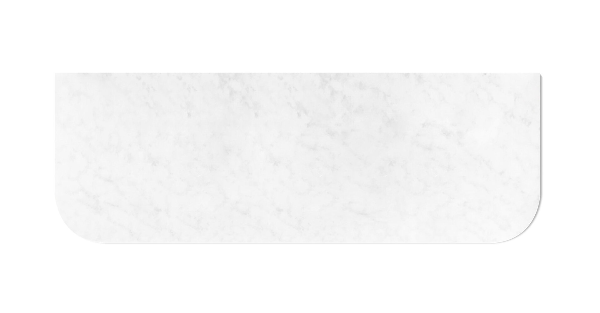 Bondi 1500x460x20 Solid Surface Cloudy Carrara Top No Hole