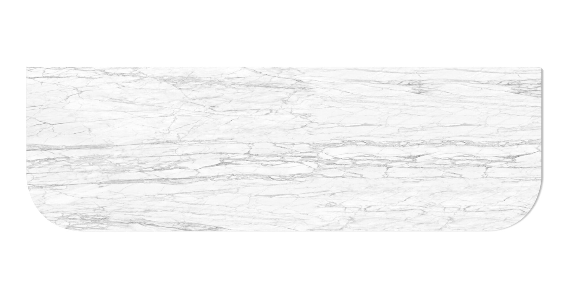 Bondi 1500x460x18 Natural Carrara Marble Top No Hole