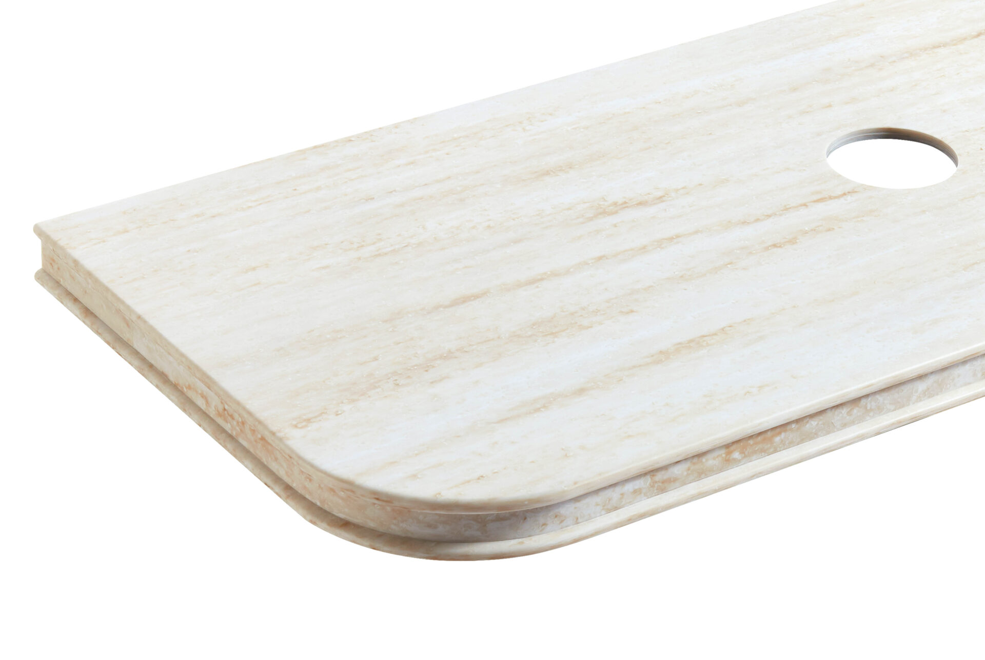 Bondi English Edge 1800x460x50 Sand Dune Top - Image 3