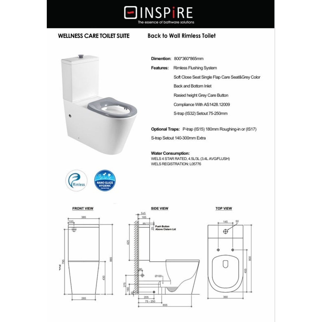 Wellness Care Toilet Suite – RNR Bathrooms & Kitchens