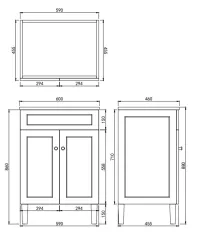 Harold Federation Free Standing Cabinet 600 - Image 13